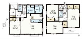 【間取り】 | 新座石神5期　全18棟（1工区）　1-O号棟 | 新座石神5期　全18棟（1区工）　1-O号棟
