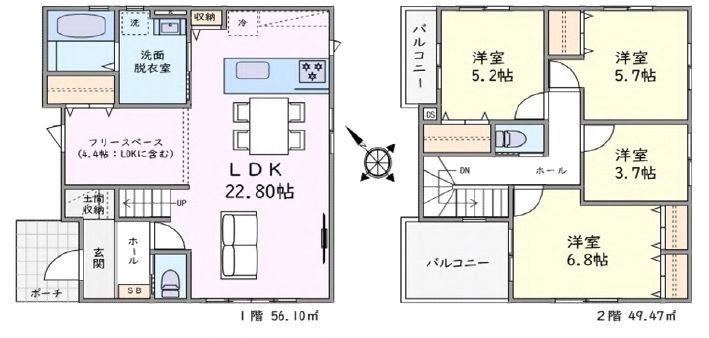 川越市今成4丁目　新築分譲　「西川越駅」徒歩13分　敷地40坪　【泉小学区】の外観