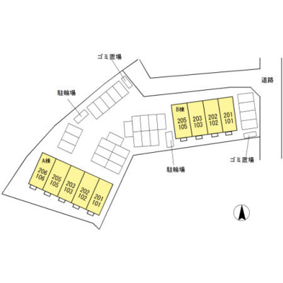 【区画図】 | ボナール　B棟