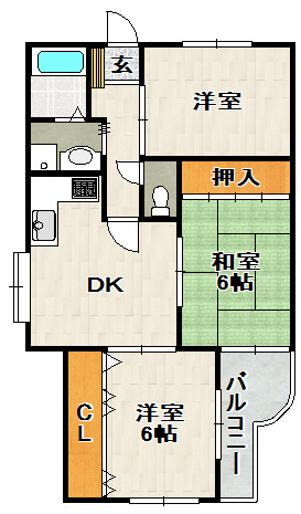 サンシャルマンユキの間取り