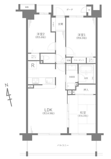 【間取り】 | オーベル柏の葉ヒルズ壱番館