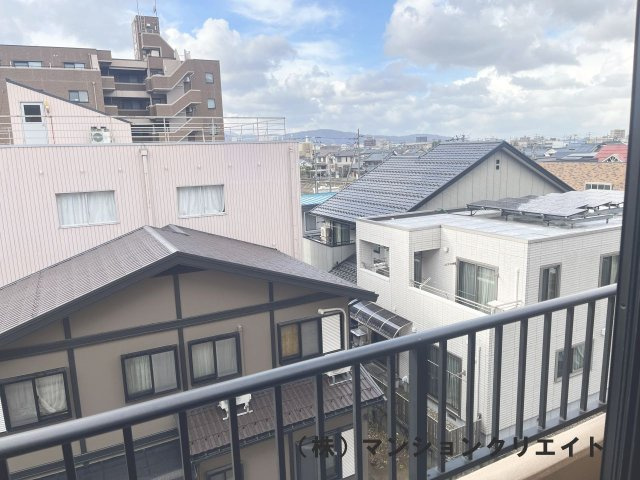 信開ガーデンコート城東の展望|和室の窓からの眺望（西側）