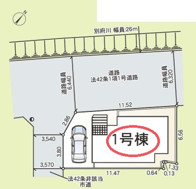 【区画図】 | クレイドルガーデン加古川市野口町良野第１３ | 区画図