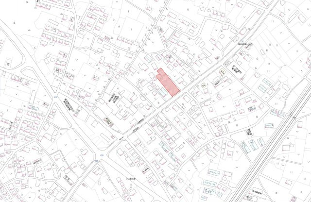 小山市大字粟宮　土地の地図