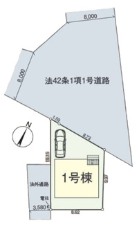 【区画図】 | 清瀬市竹丘第12　全1棟　1号棟 | 清瀬市竹丘第12　全1棟　1号棟
