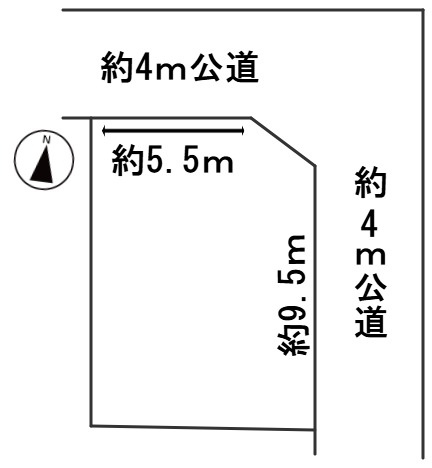 ６６３４７　岐阜市本荘西1丁目土地の区画図