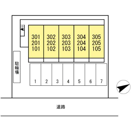 ピンフィール一番館の区画図