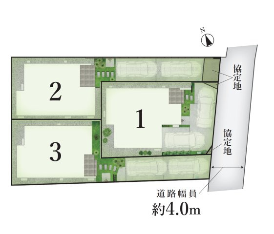 【区画図】 | ◇◆藤沢市本鵠沼4丁目 新築戸建 全3棟【NO,2】◆◇