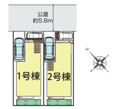 【区画図】 | 千葉市美浜区磯辺四丁目　新築分譲住宅１号棟 | 千葉市美浜区磯辺４丁目　１号棟
