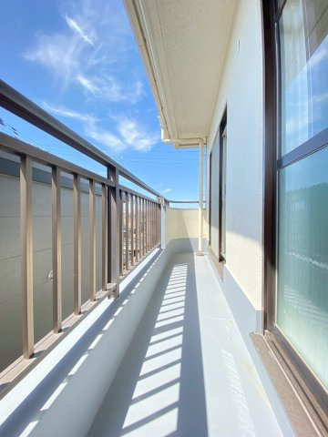 水尾ちとせハイツのバルコニー