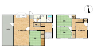 【間取り】 | 丹波篠山市糯ケ坪　戸建て