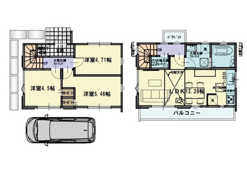 東久留米市南沢４丁目　建築条件付き売地の土地図＋建物プラン例|建物仕様プレゼン致します。
建売価格で自由設計できる嬉しいプラン♪