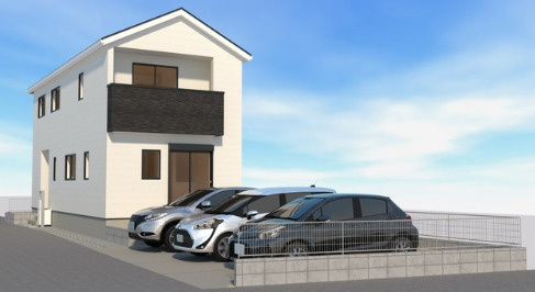 LIGNAGE上並榎町1期の前面道路含む現地写真