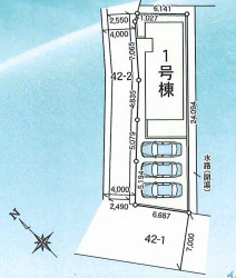 LIGNAGE上並榎町1期の区画図