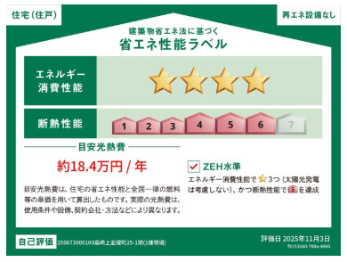 LIGNAGE上並榎町1期の省エネ性能ラベル