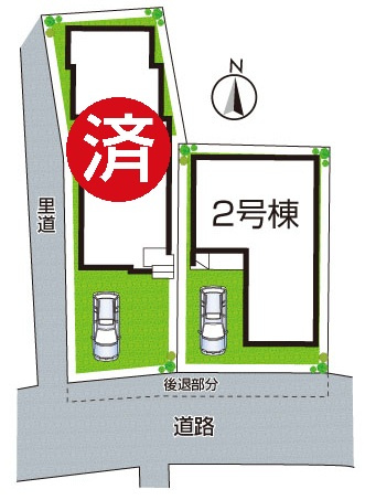 箕面市稲　第1期　新築一戸建ての区画図|全2区画