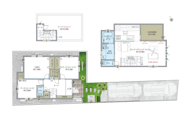 【間取り】 | ◇◆藤沢市本鵠沼4丁目 新築戸建 全3棟【NO,3】◆◇