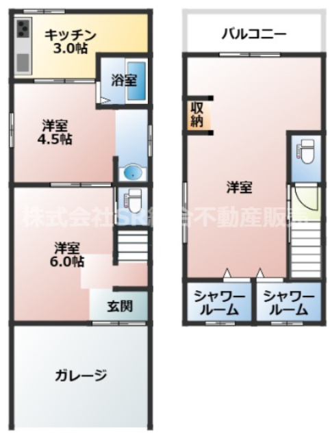 東鴻池町1丁目中古戸建の間取り|事務所・店舗として使用することも可能で、もちろん住居としての機能も十分あります！
