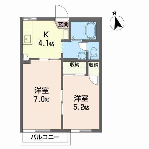 プレシオーサ東黒石野の間取り