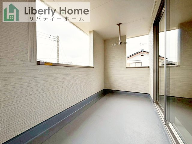 第1石岡市旭台　新築戸建のバルコニー