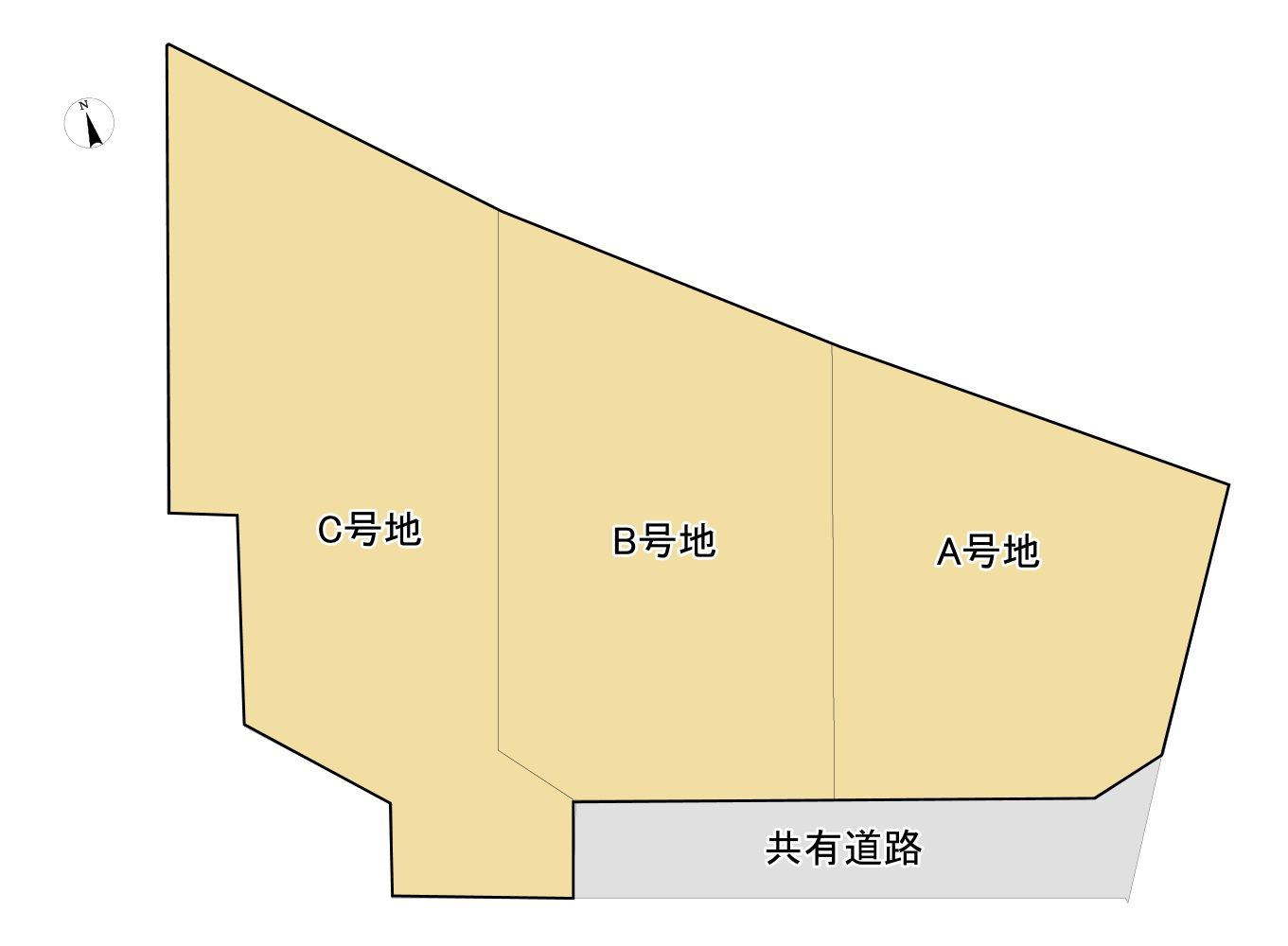久留米市三潴町　売り土地【C号地】の土地図