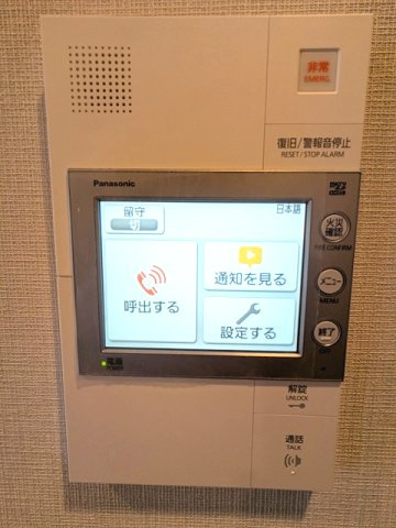 geo ent上野稲荷町の設備|ハンズフリーで多機能なモニター付インターホンセキュリティです