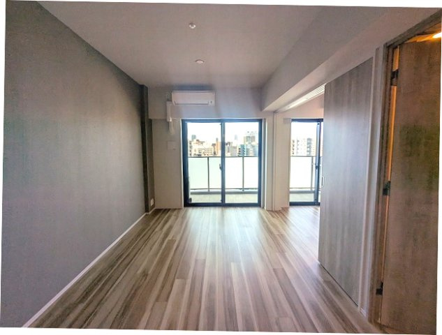 geo ent上野稲荷町の内装|インターネット無料、角部屋、リビングと各洋室にエアコン付、カウンターキッチン