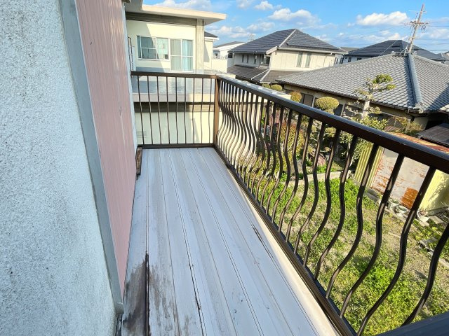下今池住宅のバルコニー