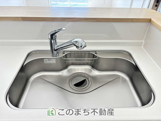 【キッチン】 | CRADLEGARDEN宇都宮市今宮第3　1号棟 | 大きなシンクで洗い物も楽々できます。