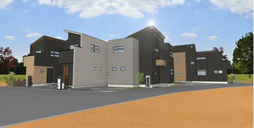 新座市野寺１丁目　建築条件付き売地　全６区画　誕生！の完成予想図|現地完成予想図
理想の住まいを実現する全６区画が誕生！