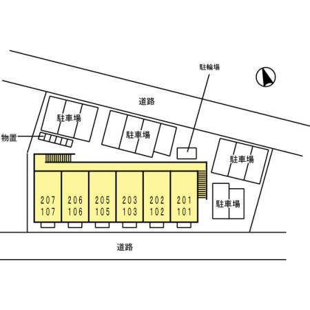 ボン・ソレーユ池端　　刈谷市近郊の賃貸はクラスホームの区画図