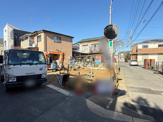 川越市大字安比奈新田　新築一戸建て　A号棟の外観|1月31日　撮影