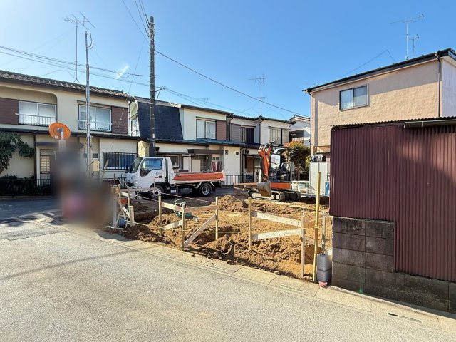 川越市大字安比奈新田　新築一戸建て　A号棟の外観|1月31日　撮影