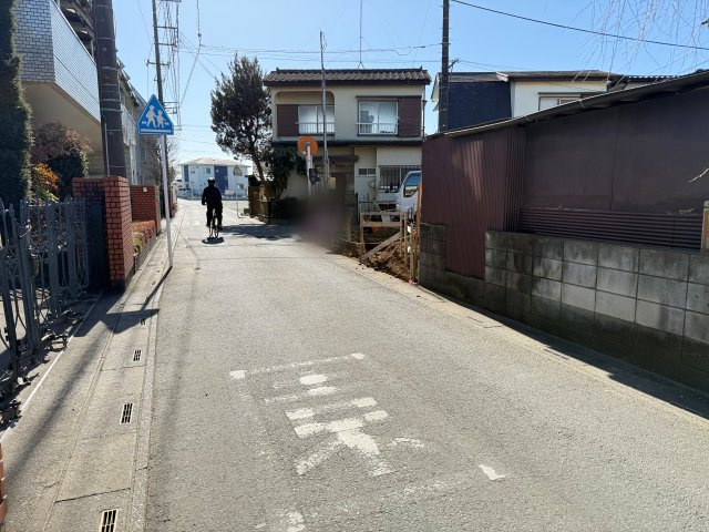 川越市大字安比奈新田　新築一戸建て　A号棟の前面道路含む現地写真|1月31日　撮影