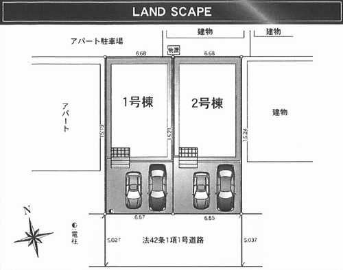 伊勢原市下落合第12　新築戸建全2棟　2号棟の区画図