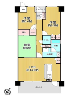 【間取り】 | ダイアパレス甲子園