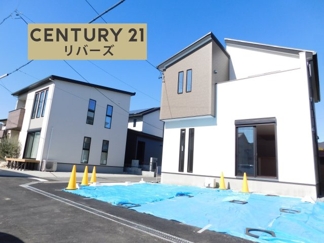あま市木田西山の新築一戸建の外観|◇限定１棟◇　　いつでもご案内出来ます♪（お問合せ当日、平日、水曜、夜間でもＯＫ）　敷地４９．２５坪！　開放的な角地！　駐車並列３台可能！　１階にＦＣＬや全居室収納完備の収納豊富物件！