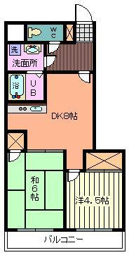 ラフォーレ中浦和Ⅱの間取り