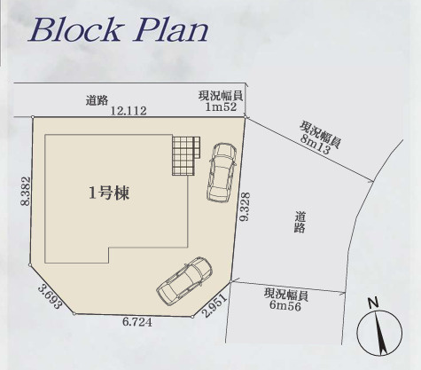 【区画図】 | 海老名市河原口2丁目  新築戸建て　全１棟【仲介手数料無料】 | 【仲介手数料無料でご紹介可能です】大樹不動産