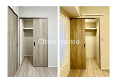 【収納】 | アルファコート西葛西 | 居室にはウォークインクローゼットを完備し、自由度の高い家具の配置が叶うシンプルな空間です。お子様の成長と必要になる子供部屋を与えるにはぴったりの間取りですね。