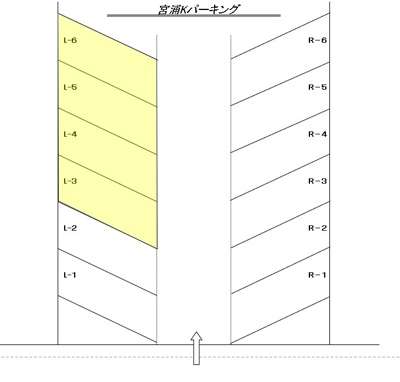 【区画図】 | 宮浦Kパーキング