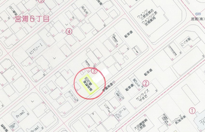 【地図】 | 宮浦Kパーキング