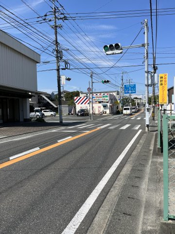久留米市大善寺町　売り土地の前面道路含む現地写真|北側