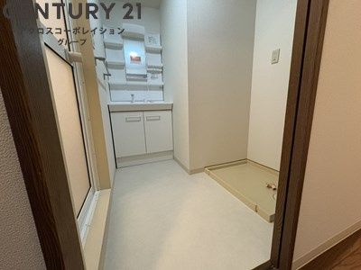 室内洗濯機置場がついてます！