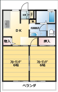【間取り】 | 【木造一棟アパート】福島県郡山市柏山町