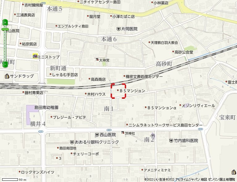 ＢＳマンションの地図