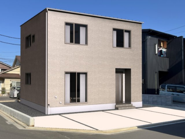 清住(４LDK）の外観|南向きの角地に立つ、存在感のある佇まい。