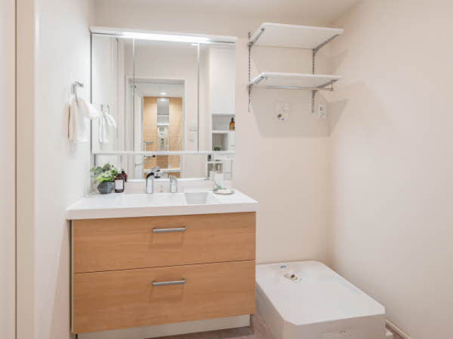 練馬区春日町6丁目　2018年築　生活快適エリア　大型中古戸建の独立洗面台