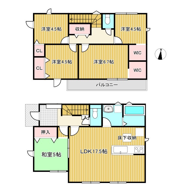 ●津市藤方 第1期 新築戸建【全4棟】の間取り