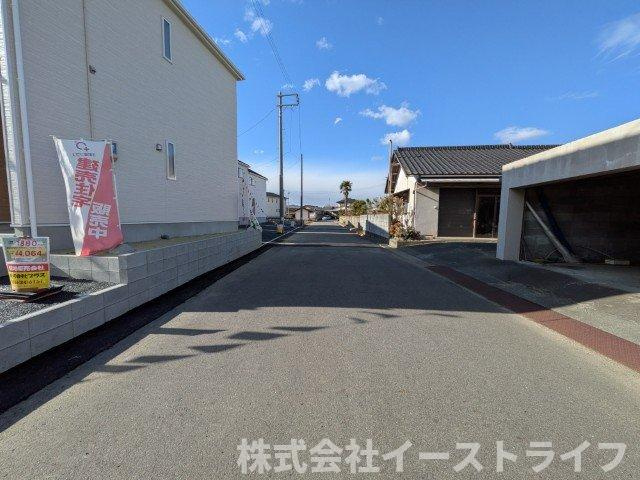 【新築戸建】　いわき市佐糠町第8の前面道路含む現地写真|北側5.9ｍ公道